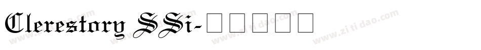 Clerestory SSi字体转换